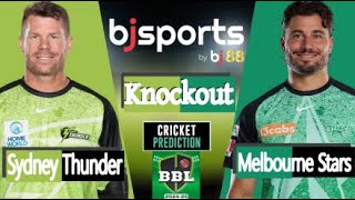 Melbourne Stars vs Sydney Thunder  BBL 202425 Knockout [upl. by Norby790]