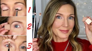 Makeup 101 for Mature Beginners  3Step Eyeshadow Tutorial [upl. by Mullac]