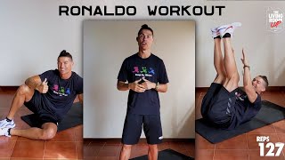 Cristiano Ronaldo ABS Home Workout 🔥 Can You Do Better [upl. by Epilif997]