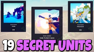 TABS  How to Unlock ALL 19 Secret Units in Hidden Units Mod by Team Grad [upl. by Annahsohs]