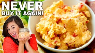 Homemade In Less Than 10 Minutes  The BEST Pimento Cheese Recipe [upl. by Ybeloc]