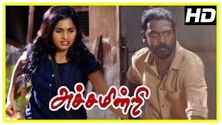 Achamindri Movie Scenes  Samuthirakani arrested  Vijay Vasanth and Srushti escape from goons [upl. by Hedgcock868]