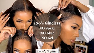 NEW 100 Glueless Wig For Beginners Zero Adhesive amp No Skills Needed  Hairvivi x LovelyBryana [upl. by Christmann]