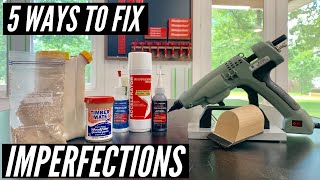 5 Ways To Fill Knots And Imperfections  WOODWORKING TIPS [upl. by Tristas]