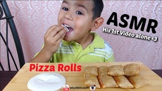 ASMR Pizza Rolls Messy Eating Whispering  EatWithJas91 [upl. by Trey577]