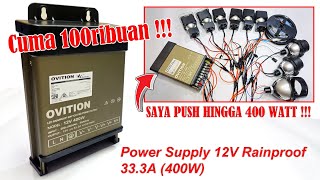 Review Power Supply Rainproof 12V DC 333A 400W [upl. by Suez896]