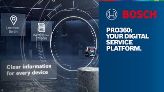 Bosch Professional PRO360 Your digital service platform [upl. by Anairam153]