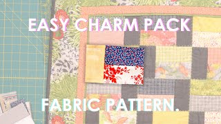 Easy Charm Pack Quilt Pattern  Perfect for Beginners [upl. by Ecirted965]