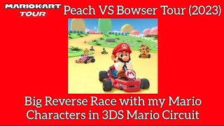 Big Reverse Race with my Mario Characters in 3DS Mario Circuit Part 5 of 5  Mario Kart Tour [upl. by Anon]