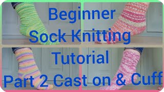 Foot  ToeUp Sock Knitting Tutorial [upl. by Mikkel]