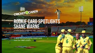 Shane Warne Rookie Cards Cricket Cards [upl. by Clovah67]