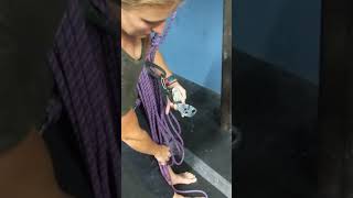 Lead Belay Belay Device Installation with a Lap Coil [upl. by Buyers]