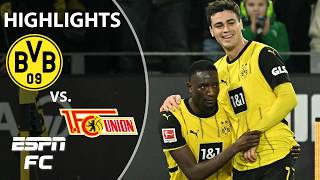 UNSTOPPABLE 😤 Borussia Dortmund vs Union Berlin  Bundesliga Highlights  ESPN FC [upl. by Seniag]