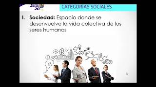 Categorías sociales Sociedad y clases sociales [upl. by Kamila147]