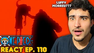 LUFFY VS CROCODILE React One Piece EP 110 [upl. by Aerdnod]