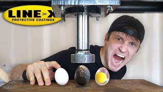 LINEX EGG vs HYDRAULIC PRESS LINEX EGG EXPERIMENT As Seen On TV Test [upl. by Effy107]