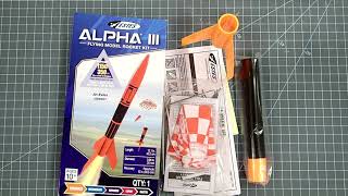 Estes “Alpha III” model rocket assembly [upl. by Maidy]