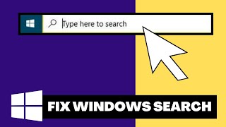 Windows Search not working Windows 10  Quick FIX [upl. by Nomma]