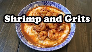 Simple Spicy Shrimp and Grits  Chef Lorious [upl. by Simetra]