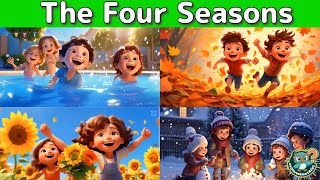 The Four Seasons Song for Kids  Fun and Educational Nursery Rhyme [upl. by Mendy]