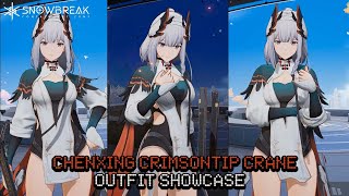 Snowbreak Containment Zone  Chenxing Crimsontip Crane Outfit Showcase [upl. by Elconin]