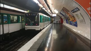 Métro de Paris Ligne 10 BoulognePont de SaintCloud  Gare dAusterlitz MF67 [upl. by Llekim933]