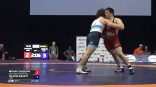 120 RR Rnd 1  Anthony Cassioppi Hononegah WC vs Cohlton Schultz NYAC [upl. by Darleen]