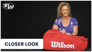 Take a Closer look at the Wilson Super Tour 9 Pack Tennis Bag [upl. by Thorstein]