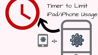 How to Set a Timer on an iPad to Limit iPadiPhone Usage [upl. by Alvina]