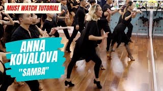 Anna Kovalova  How to dance samba  Timing  Bounce  Routine  Exercise  Ballroom Latin Tutorial [upl. by Lanod]