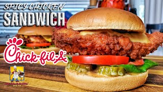 Chick fil A Spicy Chicken Sandwich Recipe  Copycat Recipe [upl. by Nadabus]