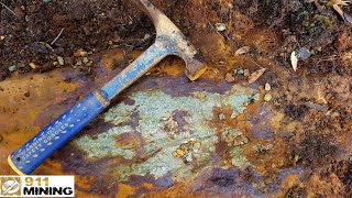 Mineralized Rock With Gold Silver amp Platinum Found On A Logging Road [upl. by Tap663]