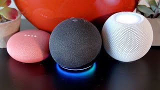 Apples HomePod Mini takes on the best of the smallest from Amazon and Google [upl. by Siuqram491]