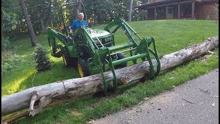 Westendorf Brush Crusher  John Deere 2038r  101 [upl. by Boutis]