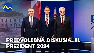 Prezident 2024 Predvolebná diskusia III  Pellegrini vs Korčok [upl. by Helali]