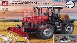 Mould King Instructions  Mould King Construction  17020  Tractor [upl. by Siriso]