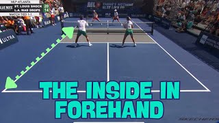 PIckleball Film Breakdown The Inside In Forehand [upl. by Lori309]