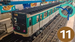 RATPMP14CC  MP59 sur la ligne 11 du Métro 🚇 ratp ligne11 [upl. by Ailssa]