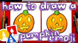 How To Draw The Pumpkin Emoji [upl. by Laidlaw]