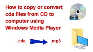 How to copy or convert cda files from CD to computer using Windows Media Player [upl. by Rush831]