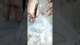 How to flower glass cuttingshortvideo [upl. by Aihsekan]