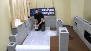 How to Install Vapor Barrier  Crawl Space Door Systems [upl. by Aime]