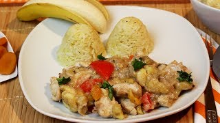 KUBANISCHES BANANENHUHN  Cuban recipe [upl. by Okimik613]