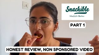 Marathi Food Review Snackible Part 1 [upl. by Liatnahs]