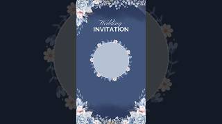 Blank Wedding Invitation background🌼🌸 shorts short [upl. by Orfurd]