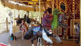 First Ride Santa Ana Zoo Carousel [upl. by Aisanahta112]