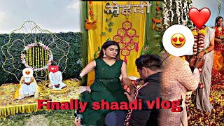 FINALLY SHADI VLOG l Diksha pawar [upl. by Wollis562]