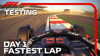 Max Verstappens Fastest Lap  Day 1  F1 PreSeason Testing 2024 [upl. by Euqinom885]