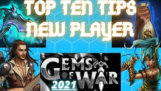 Gems of War Top 10 Tips for Newer Players UPDATED FOR 2021  Gems of War Beginner Guide [upl. by Eneja]