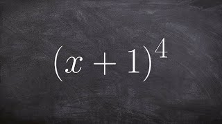 Use binomial expansion to expand a binomial to the fourth power [upl. by Aihtnamas]